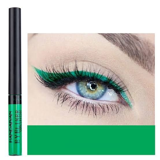 Green eyeliner
