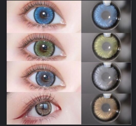 Eye lenses in 4 colours