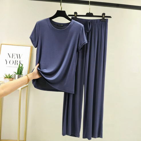 Sleepwear Short Sleeve Casual Nightwear