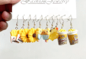 Earrings Art Sweet and Cute