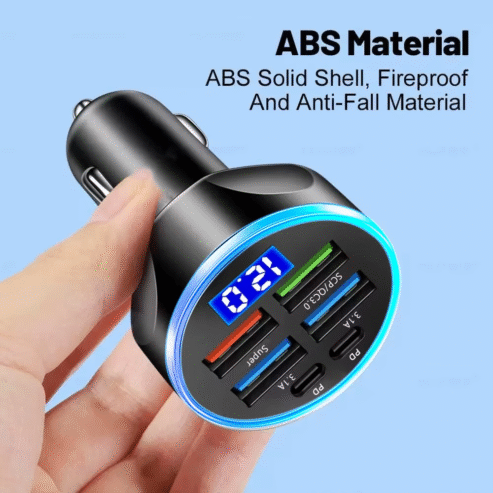 66-250W PD Car Charger QC3.0 Fast Charge
