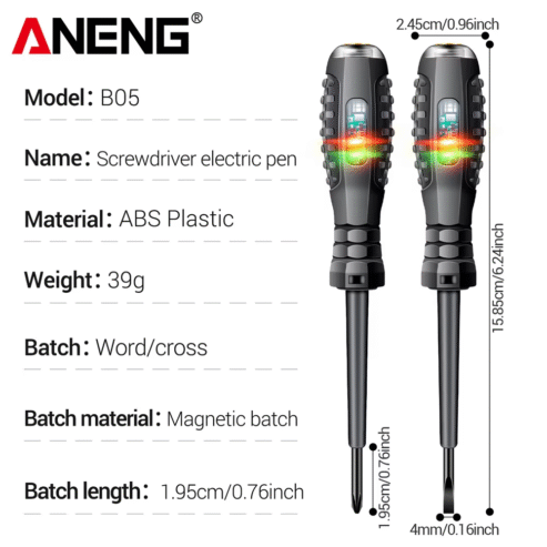 Neon Bulb Indicator Meter Electric Pen