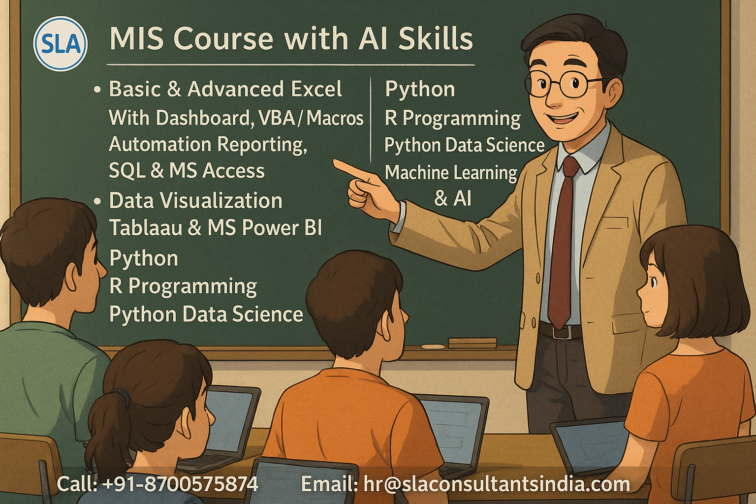 MIS Certification Program, Update with AI Skills for 2026, by SLA Consultants India, Ranked #1 in NCR for Online/Classroom Training