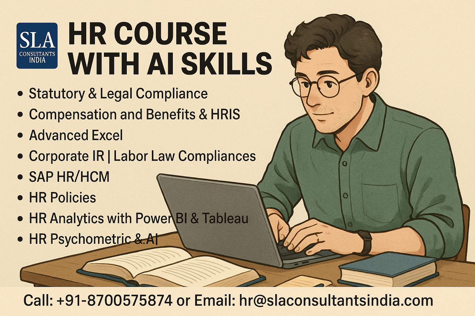 Certified HR Generalist with HR Analyst Course Online – Job Oriented Institute, Update with SAP HR and AI Skills for 2026, by SLA Consultants India, Ranked #1 in NCR for Online/Classroom Training 
