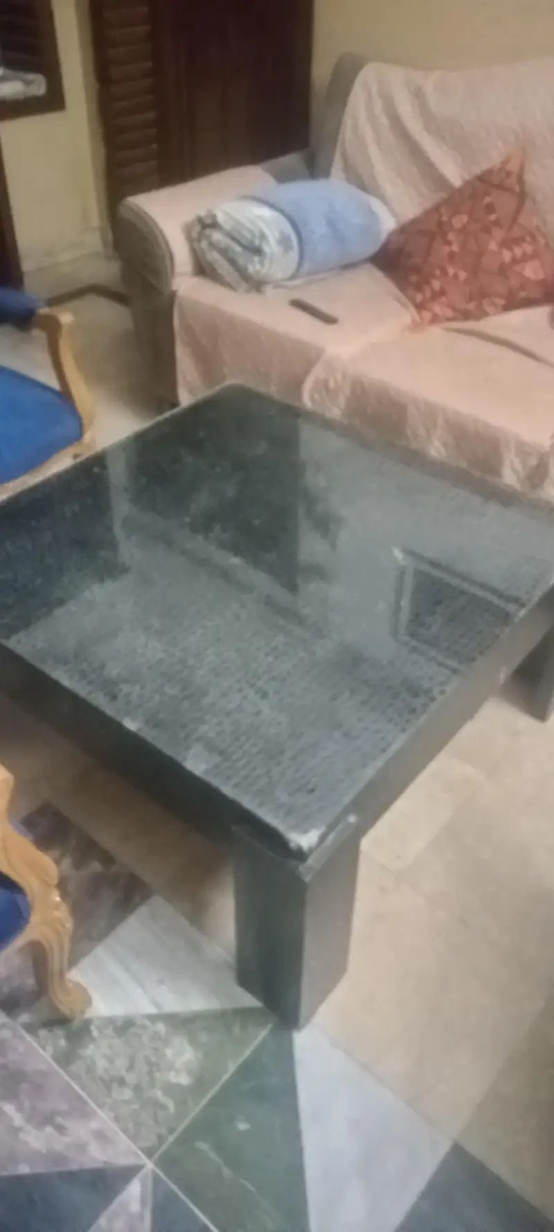 Table with glass