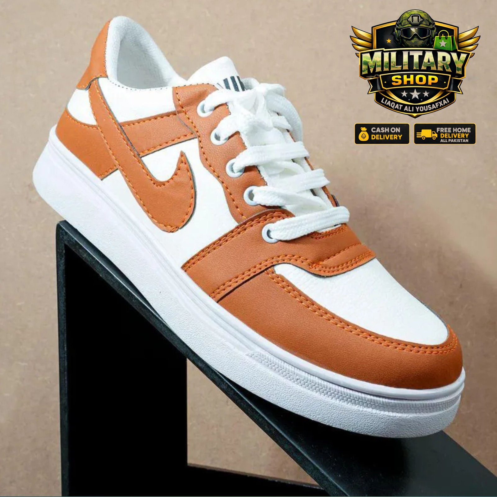 Men’s Rexine Fancy Sneakers [ JRD Mustard ]