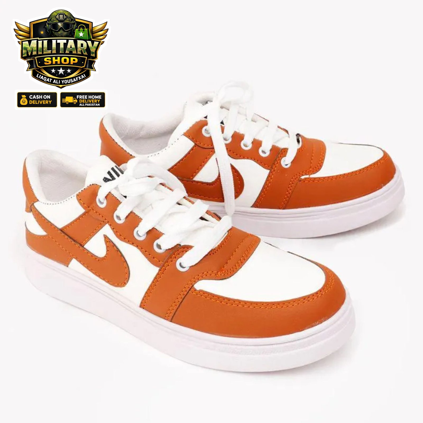 Men’s Rexine Fancy Sneakers [ JRD Mustard ]