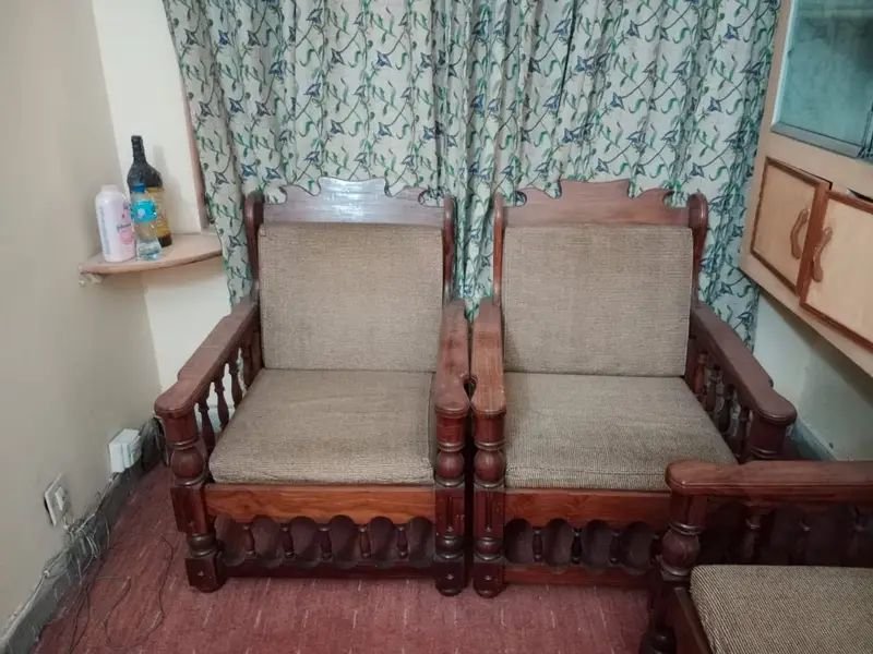 Wooden sofa set