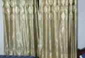 Curtains golden colour