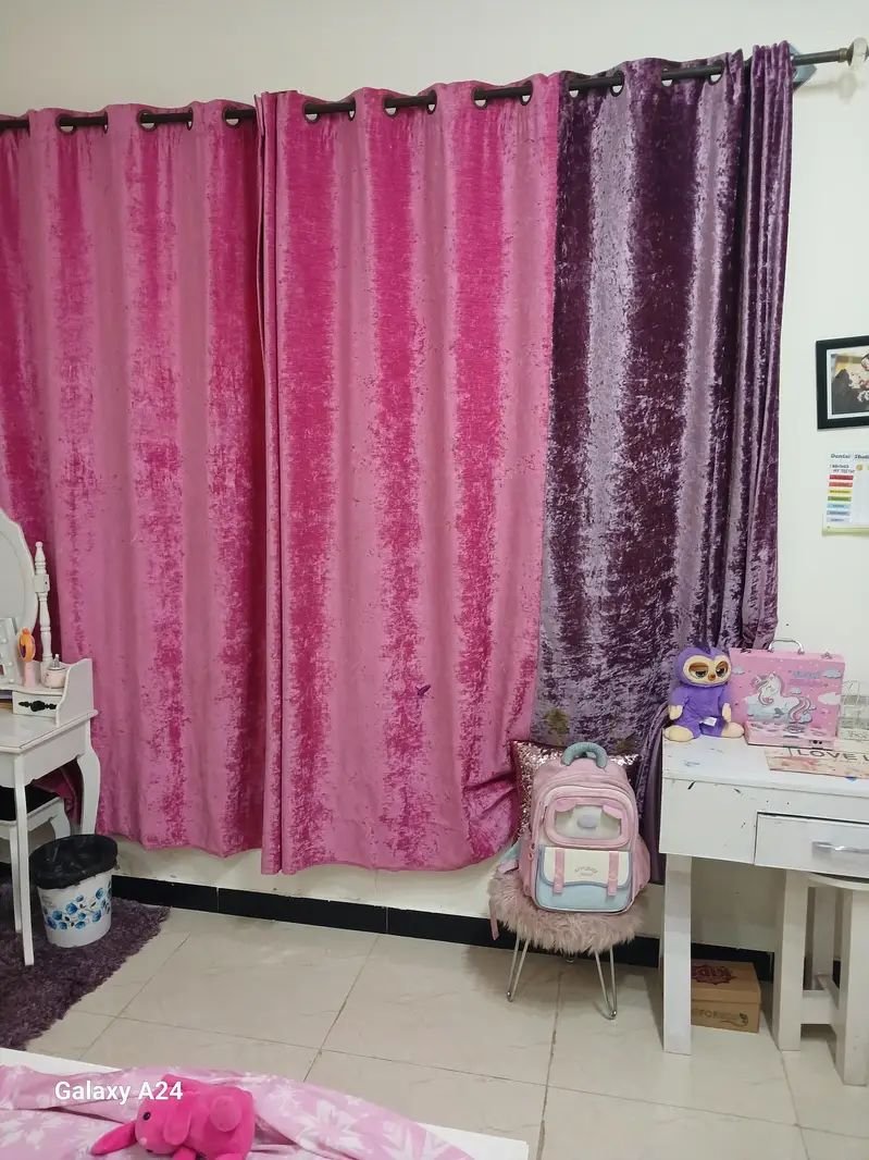 kids room curtan size 12×8 feet two piece