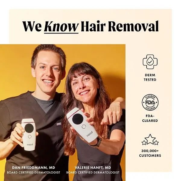 Nood Flash 2.0 IPL Laser Hair Removal Device for Men and Women