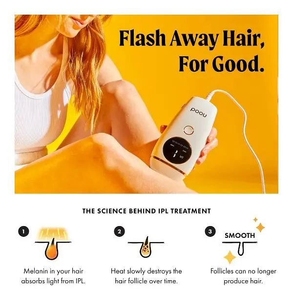 Nood Flash 2.0 IPL Laser Hair Removal Device for Men and Women