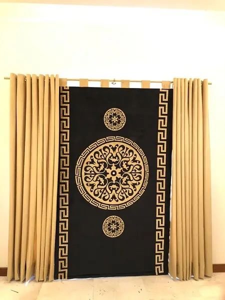 Curtains blinds wallpaper and wall panelling