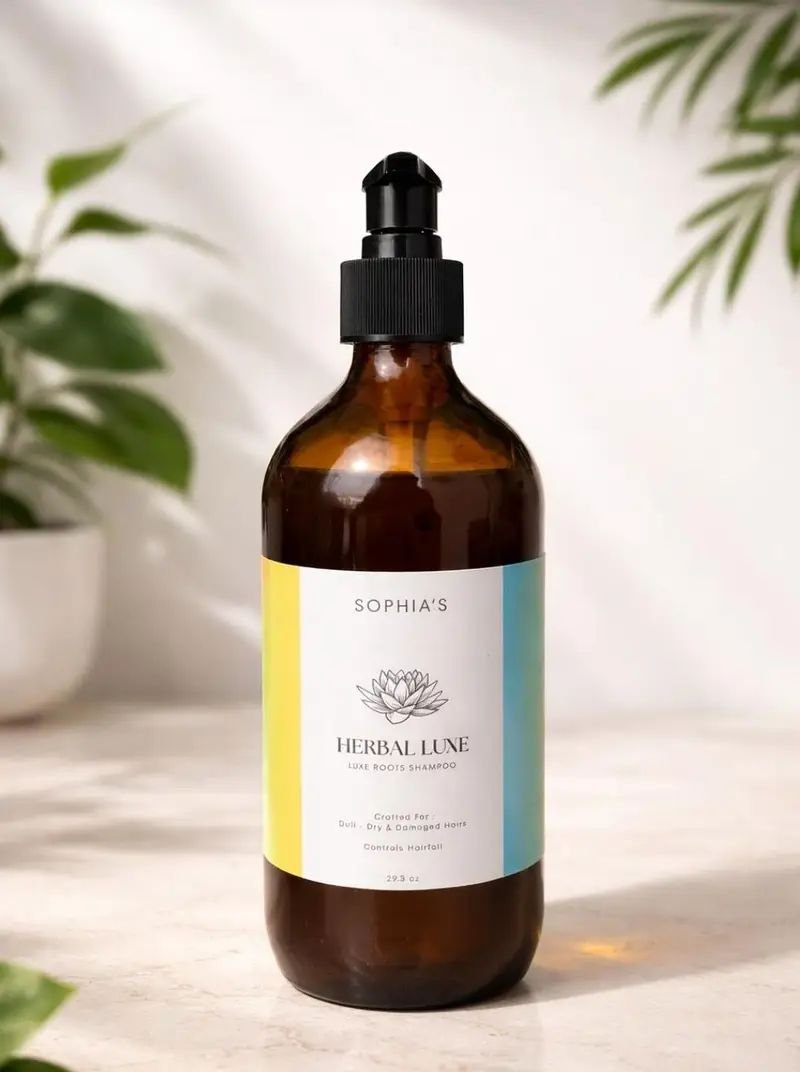 Home made herbal shampoo