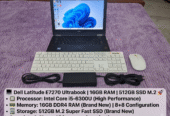 💻 Dell Latitude E7270 Ultrabook | 16GB RAM | 512GB M2 SSD 🚀