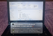 💻 Dell Latitude E7270 Ultrabook | 16GB RAM | 512GB M2 SSD 🚀