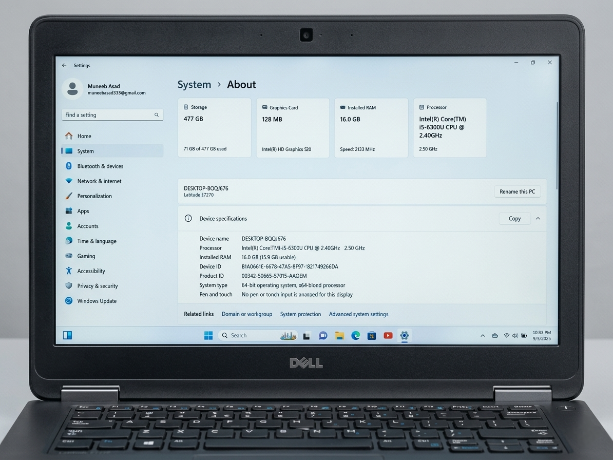 💻 Dell Latitude E7270 Ultrabook | 16GB RAM | 512GB M.2 SSD 🚀
