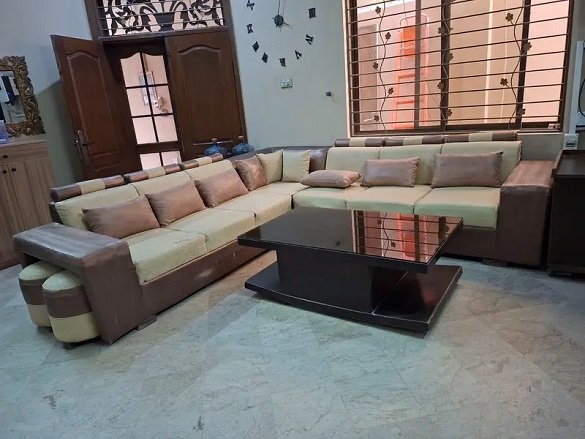 heavy foam Luxury sofa set 7 seater with centre table