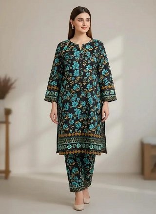 Stylish 2 Pcs Women’s Unstitched Printed Suit