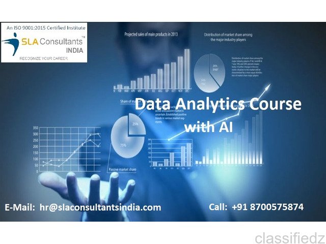 Data Analyst Certification in Delhi, Build Professional Competence in Data Analysis and Business Reporting, Free Alteryx, Prompt Engineering in Analytics & Gen AI Skills with Google Certification Support by SLA Consultants India