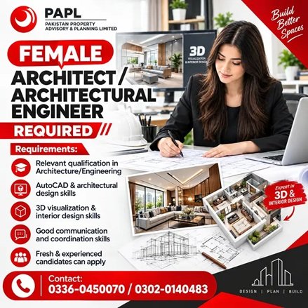Female Architect Job || Architectural Engineer Job || Female Job