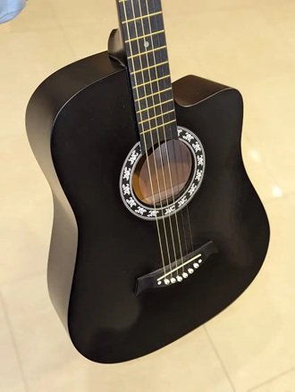 Guitars /Acoustic Guitar /student /Truss Rod /Shine / black mate all