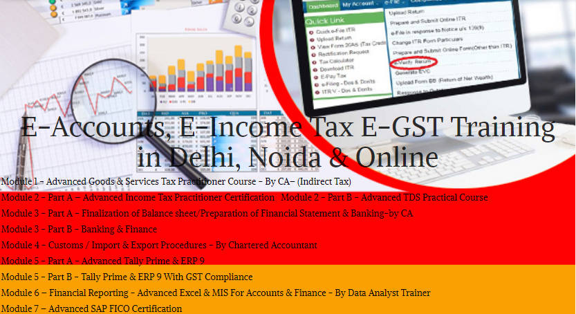 Accounting Training in Delhi for Building a Strong Foundation for Global MNC Careers | Learn TDS, BSF, Tally Prime, Customs/ Import & Export, Excel, Banking & Finance | Free SAP FICO & HR Payroll with BAT Certification by SLA Consultants India