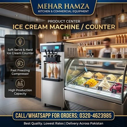 Commercial Ice Cream Machine / Soft Serve Counter – Mehar Hamza