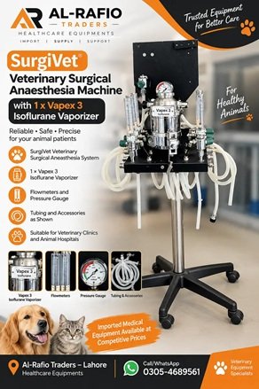 SurgiVet Veterinary Anaesthesia Machine with Vapex 3 Isoflurane Vapor