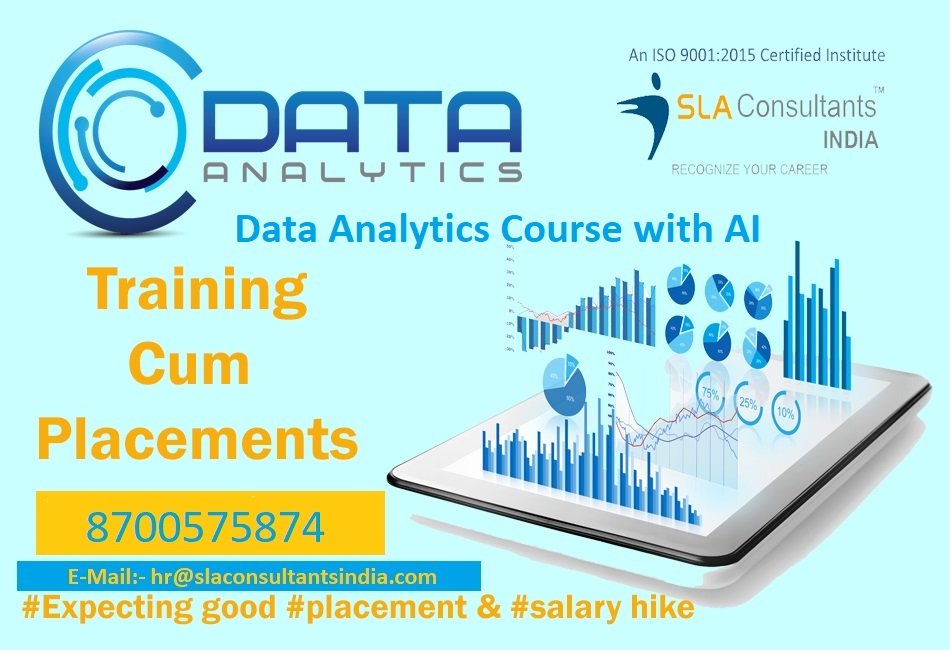 Data Analyst Certification Course in Delhi for Enterprise Reporting and Business Intelligence Careers in 2027, Free Alteryx, Prompt Engineering, Gen AI Skills and IBM Certification Support by SLA Consultants India